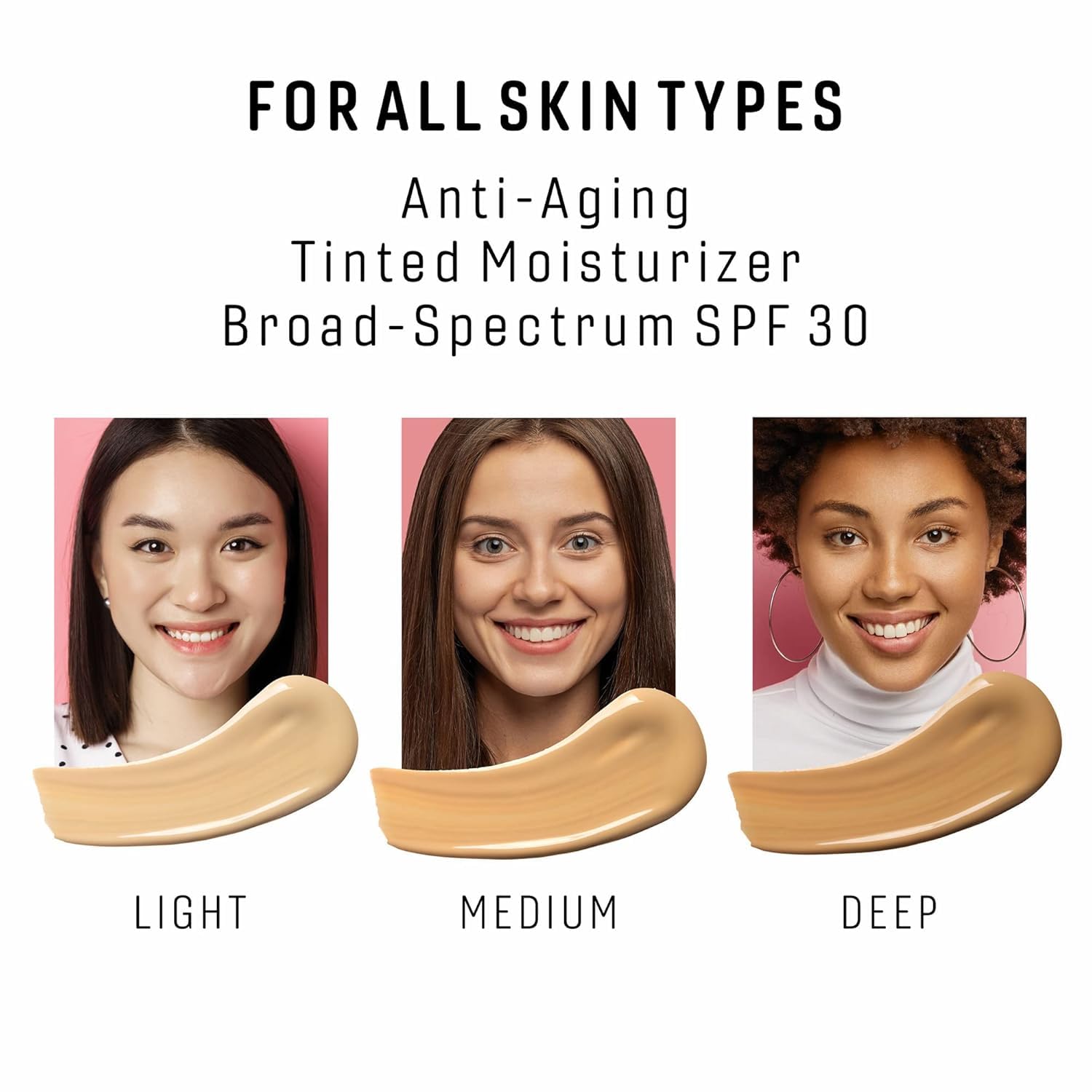 CHICA BEAUTY 3 in 1 Tinted Moisturizer SPF 30 – Medium Shade, Oil-Free & Vegan