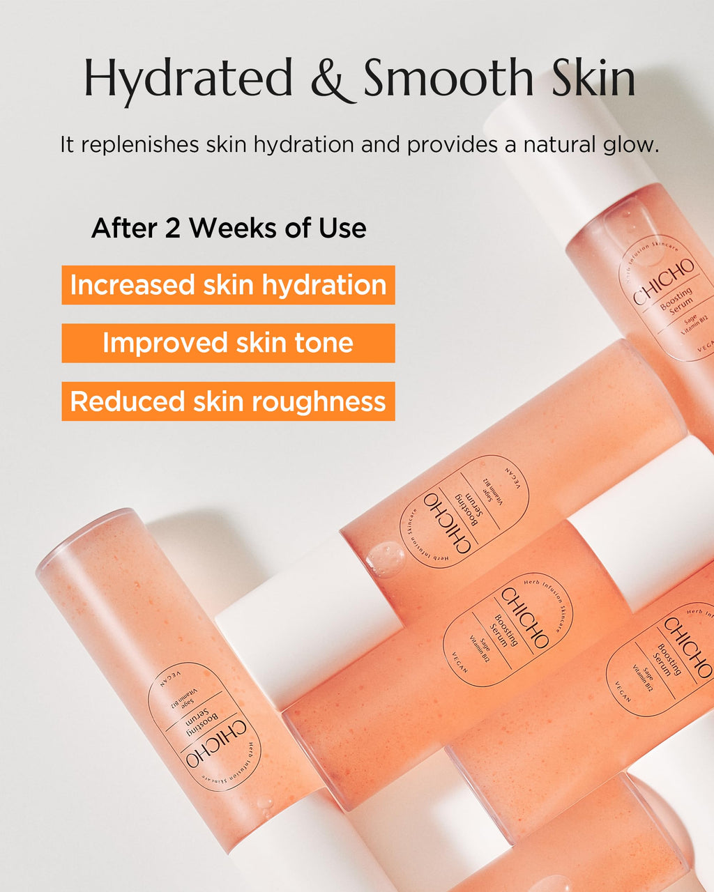 CHICHO Boosting Serum: Korean Sage Water, Vitamin B12 & Niacinamide – Hydrating Vegan Face Spray 3.38 fl oz