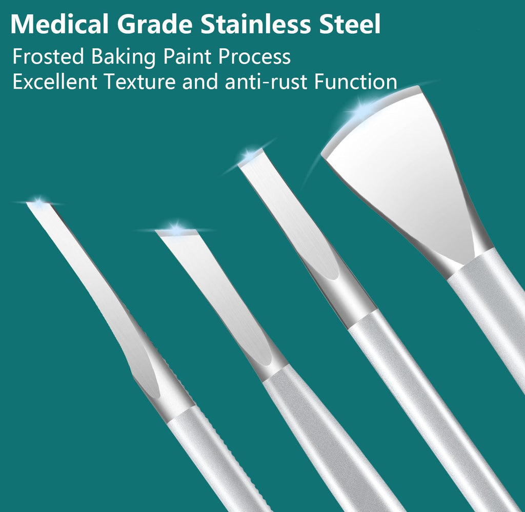CHICREEN Ingrown Toenail Removal Kit – 4-Piece Stainless Steel Pedicure Tools