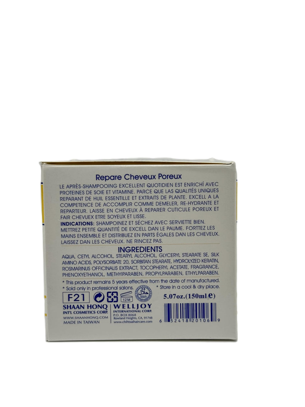 Chihtsai No.12 Instant Treatment – Porous Hair Repair Conditioner with Silk Protein & Vitamin E (5.1 oz / 150 ml)