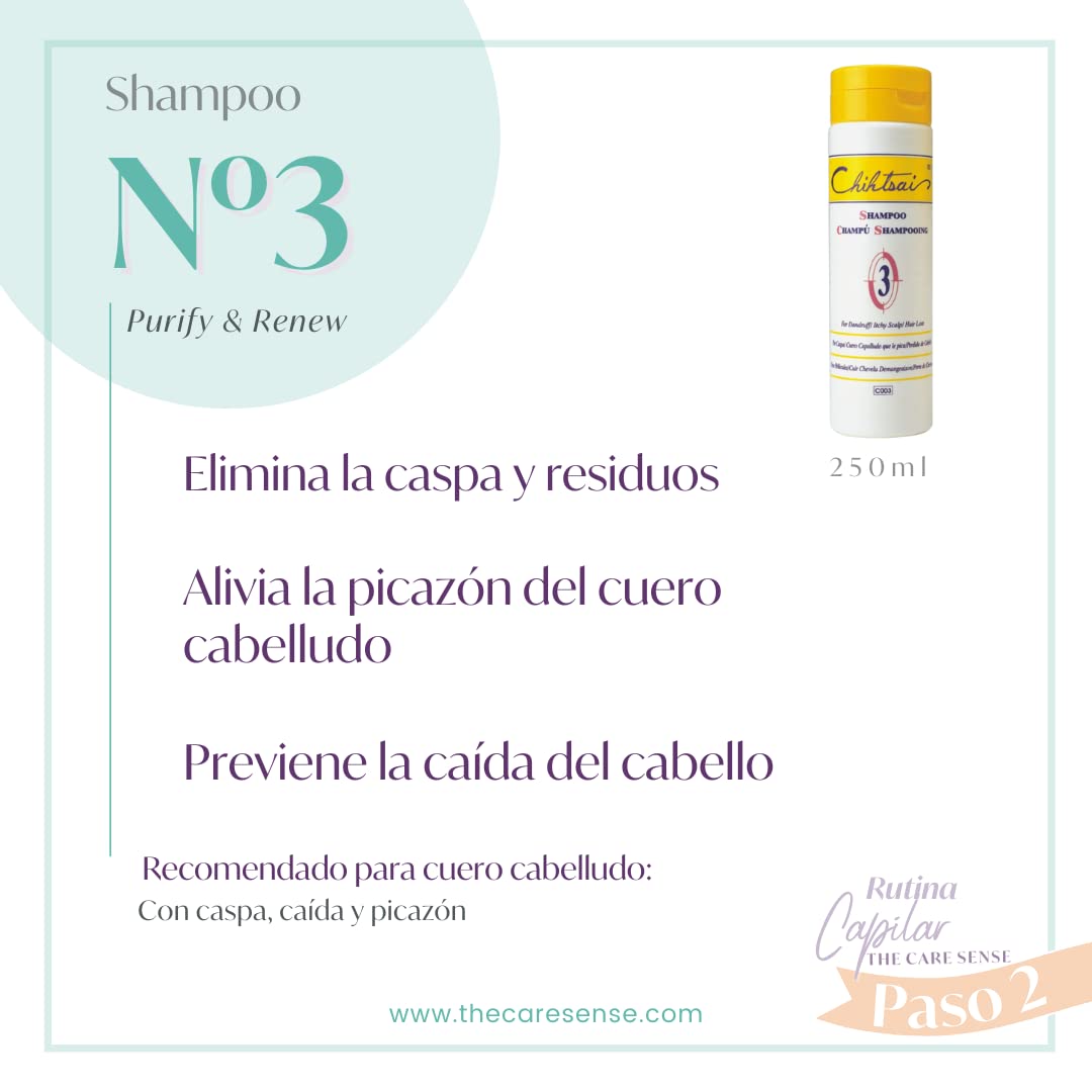 Chihtsai No 3 Shampoo – Purify & Renew Scalp Care, Dandruff & Itchy Scalp