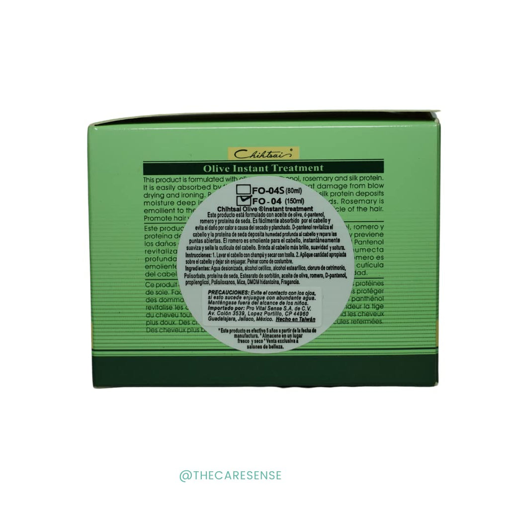 Chihtsai Olive Instant Treatment – Leave-In Hair Repair & Heat Protection (5.1oz/150ml)