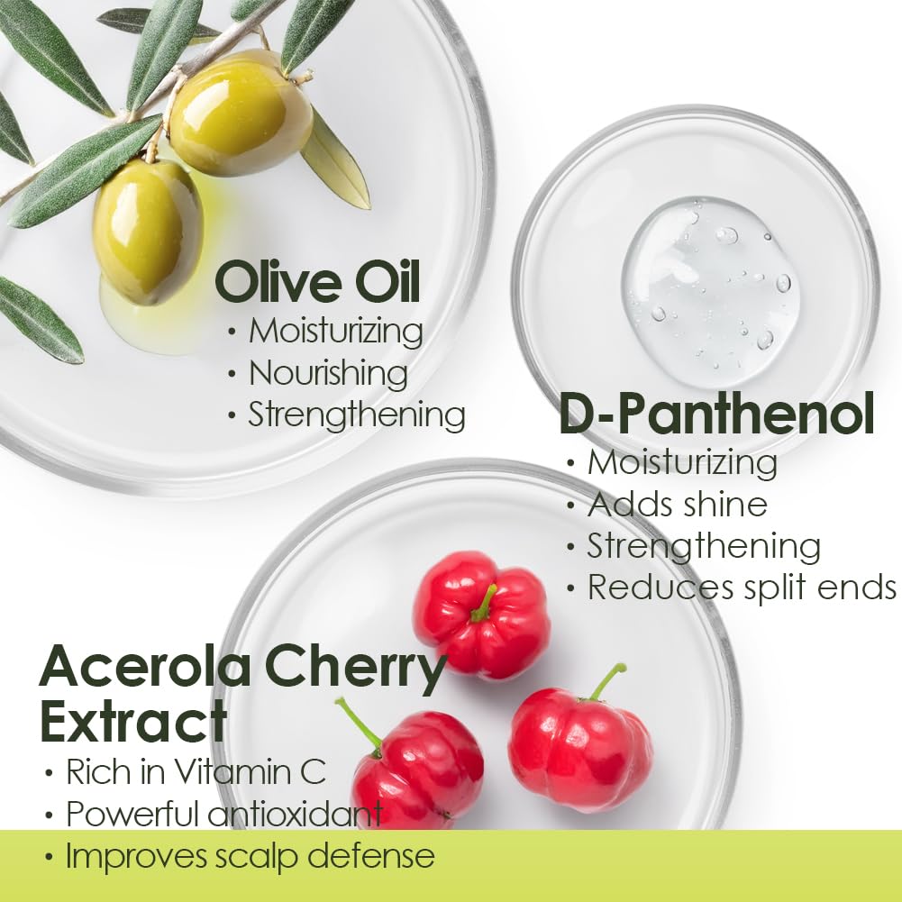 Chihtsai Olive Shampoo — Gentle Cleanse, Moisture Lock, pH-Balanced & Sulfate- and Paraben-Free for Color-Treated Hair | 280ml