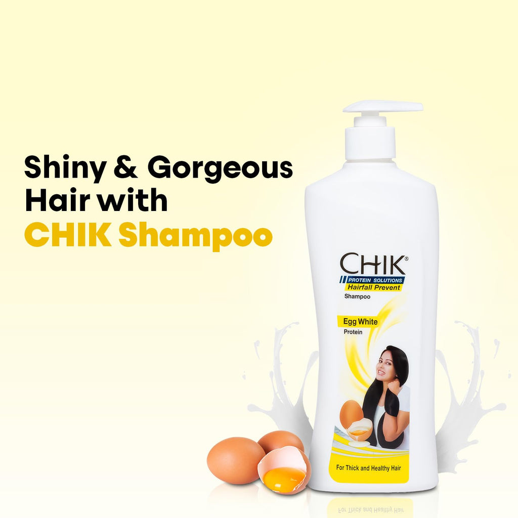 Chik Hairfall Prevent Egg Shampoo 340ml – Nourishing Egg White Protein