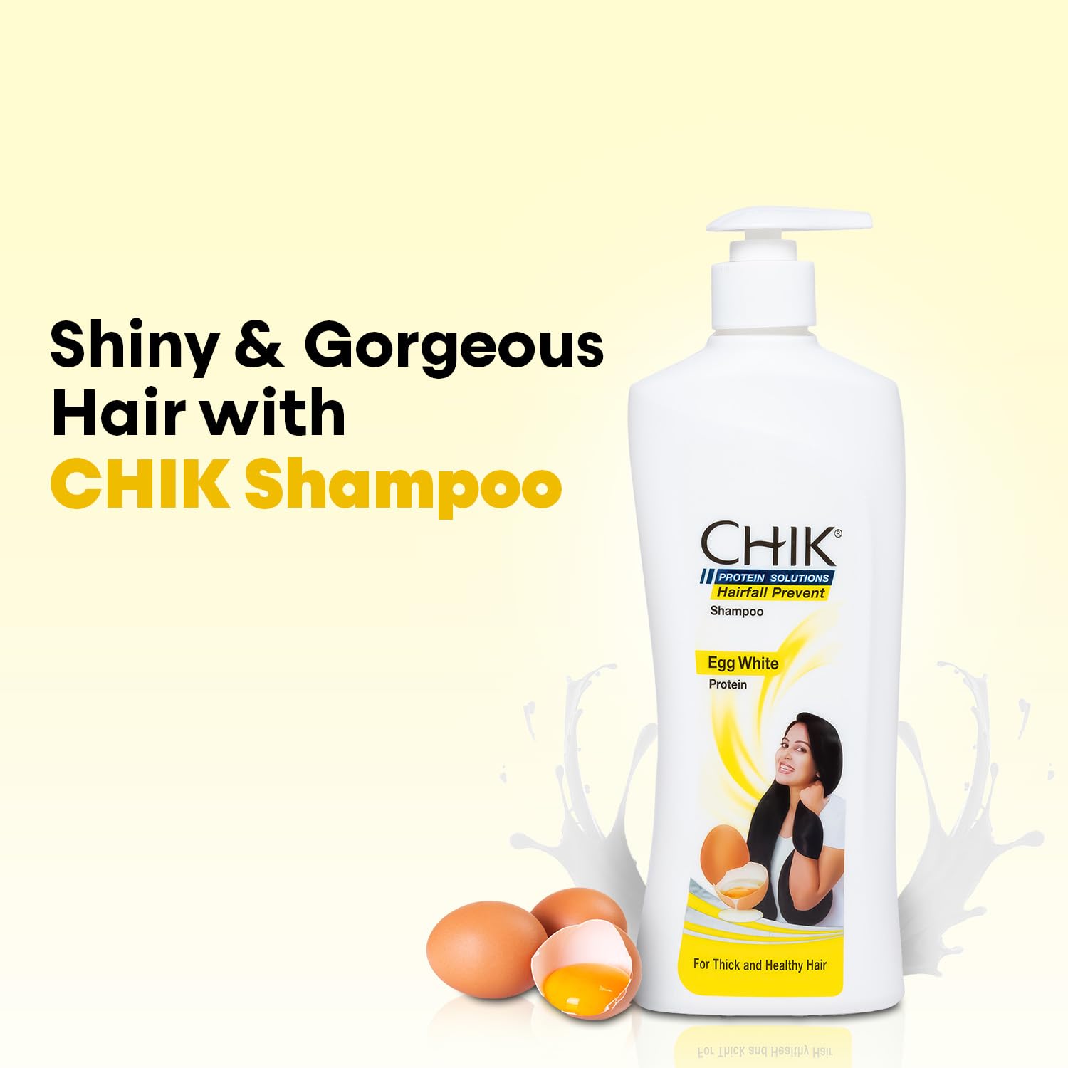 Chik Hairfall Prevent Egg Shampoo 340ml – Nourishing Egg White Protein