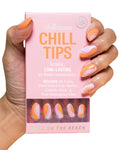 Chillhouse Chill Tips Press-On Nails Kit – Babes on the Beach (Oval) | 30 Shapes & Sizes, Reusable, Up to 2 Weeks