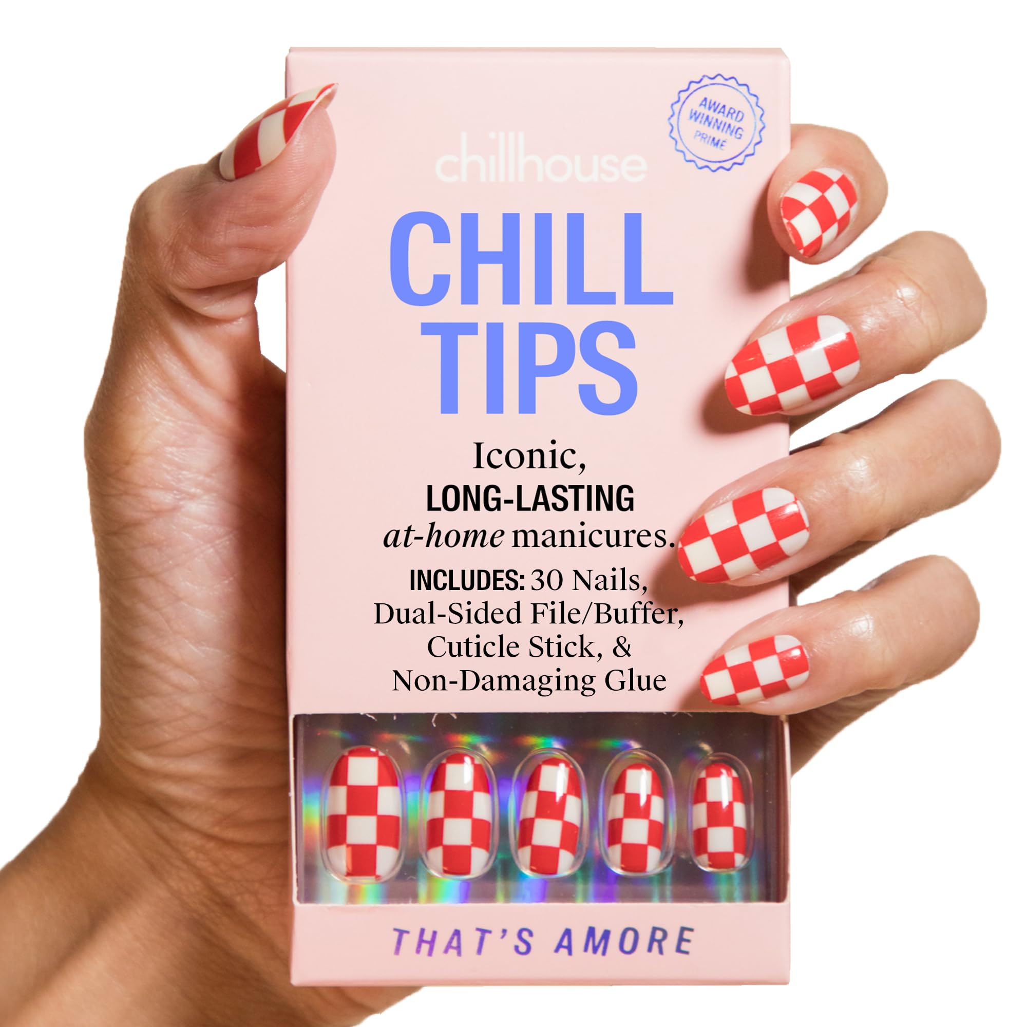 Chillhouse That's Amore Oval Tips – 30 Nail Shapes & Sizes, Up to 2 Weeks Wear