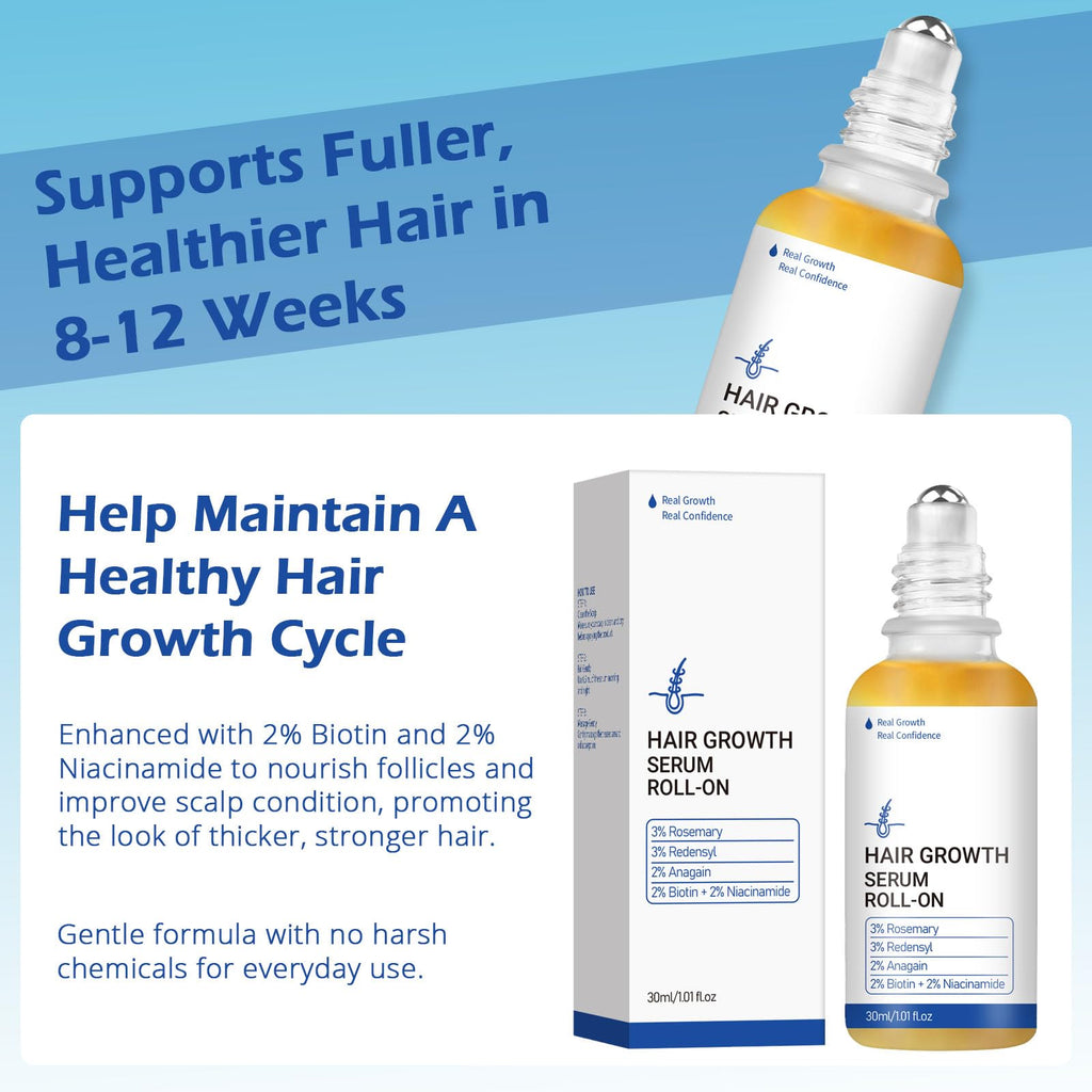 ChLNDalin Hair Growth Roll-On Serum – Rosemary, Redensyl, AnaGain, Biotin & Niacinamide