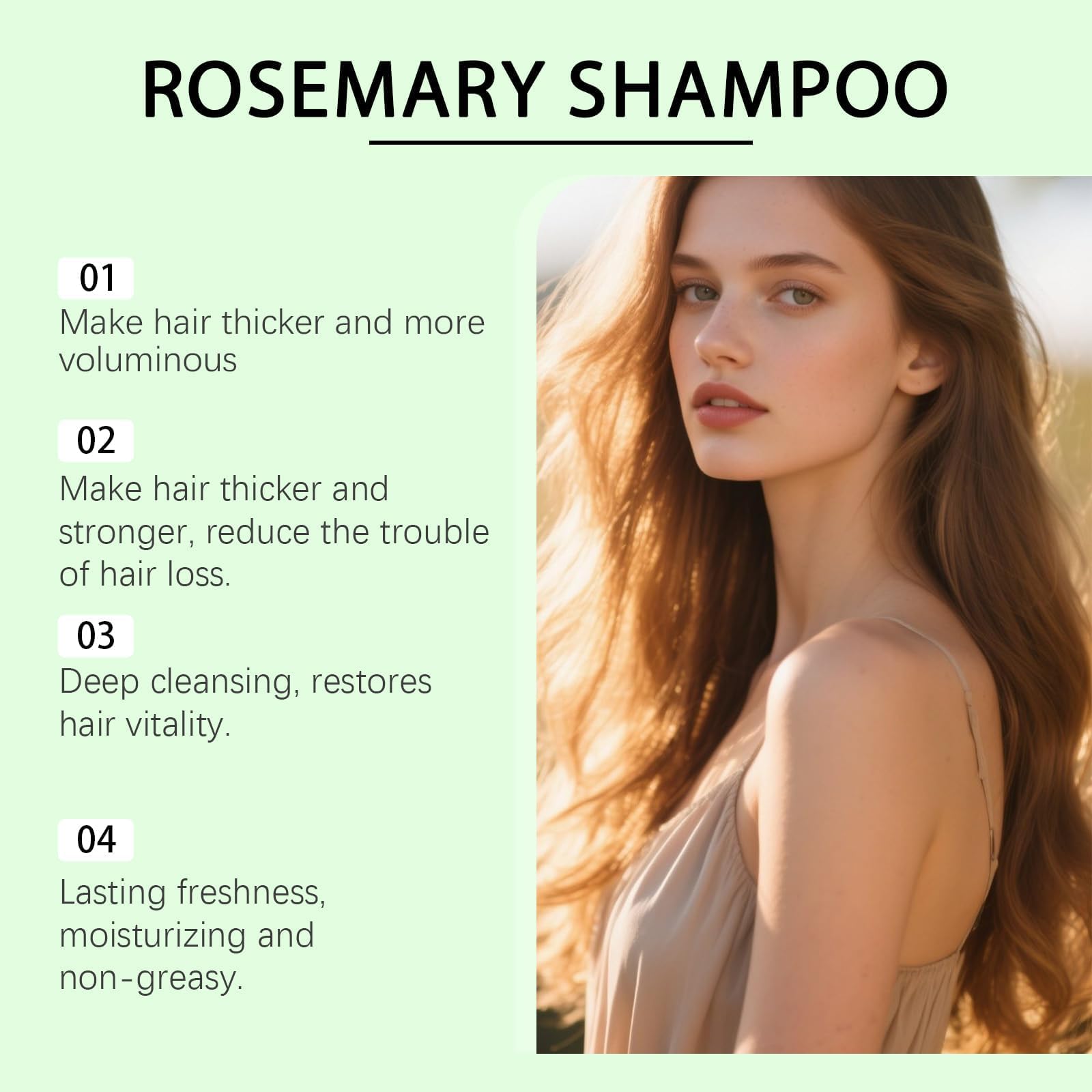 ChLNDalin Rosemary Hair Growth Shampoo with Hydrolyzed Keratin – Nourishes & Regenerates (Pack of 2)
