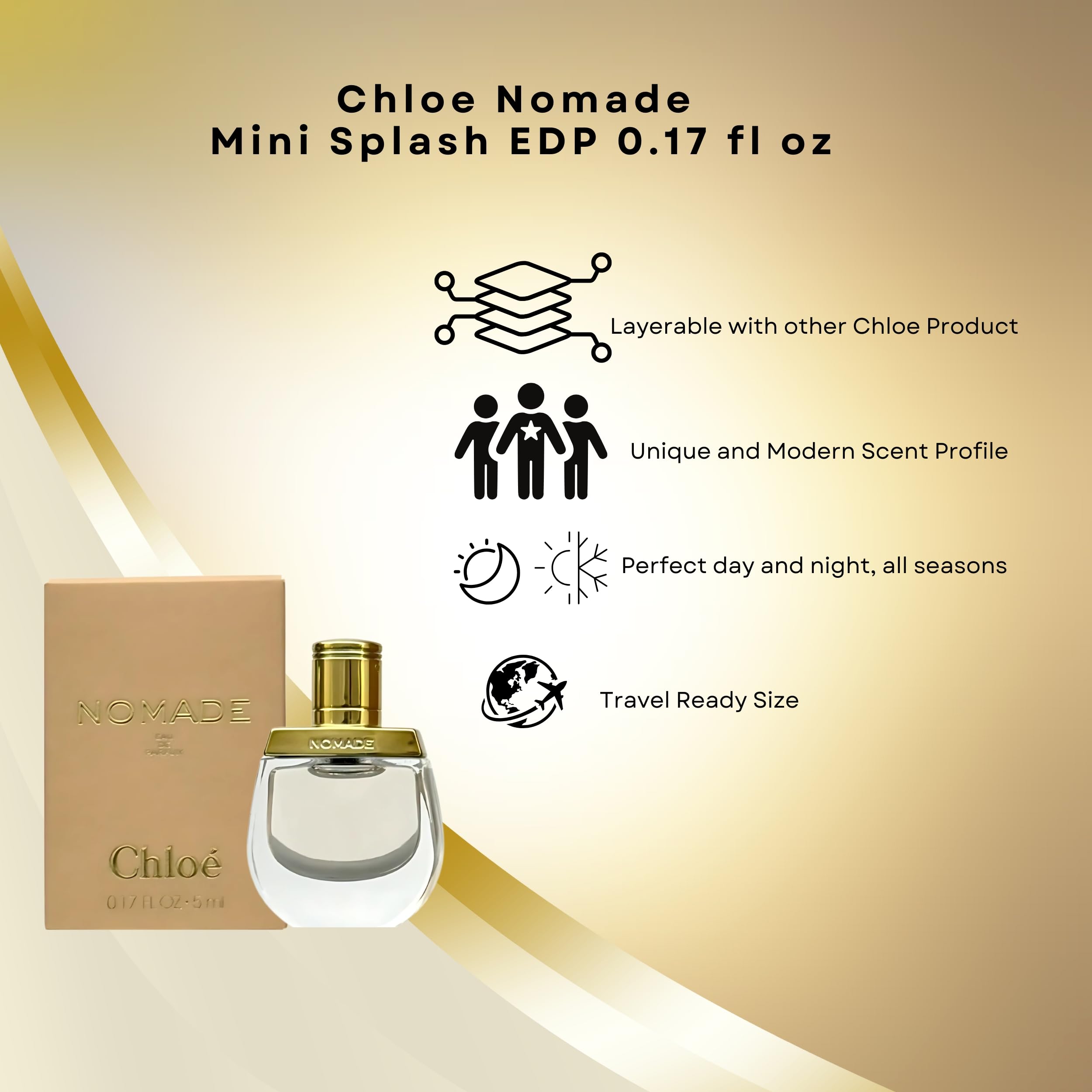 Chloe NOMADE Mini Perfume EDP for Women – Travel Size 5 ml | Chloe