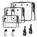 Choshion Clear Insert Bag Accessories for Beach Tote Bag – 4-Piece Transparent Organizer Set