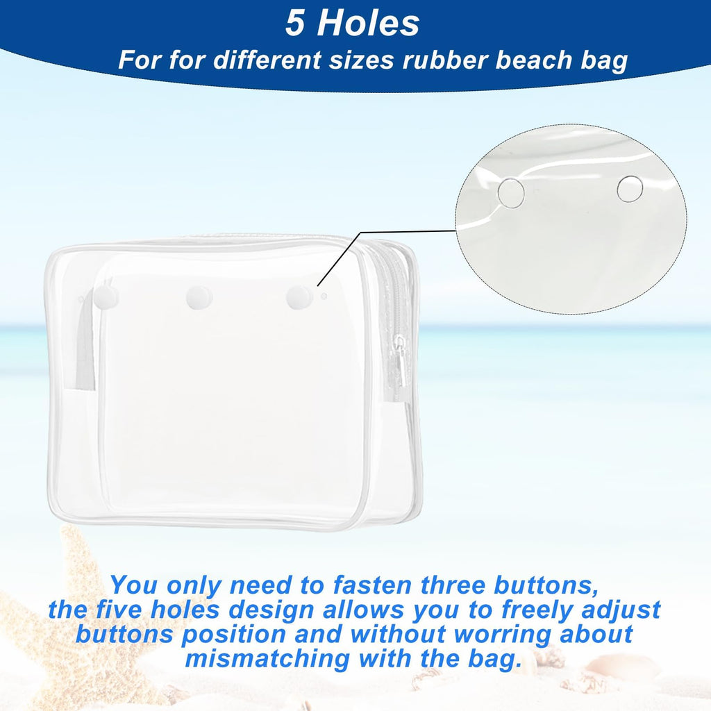 Choshion Clear Insert Bag Accessories for Beach Tote | Clear Cosmetic, Toiletry & Makeup Organizer