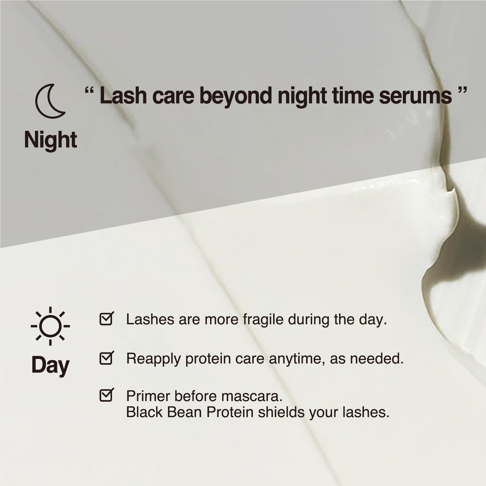 CHOSUNGAH BEAUTY Black Bean Keratin Lash Care Styler – Daytime Lash Serum, Jelly Texture, 0.3 Fl Oz (9 ml)