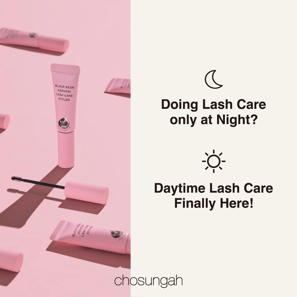 CHOSUNGAH BEAUTY Black Bean Keratin Lash Care Styler – Daytime Lash Serum, Jelly Texture, 0.3 Fl Oz (9 ml)