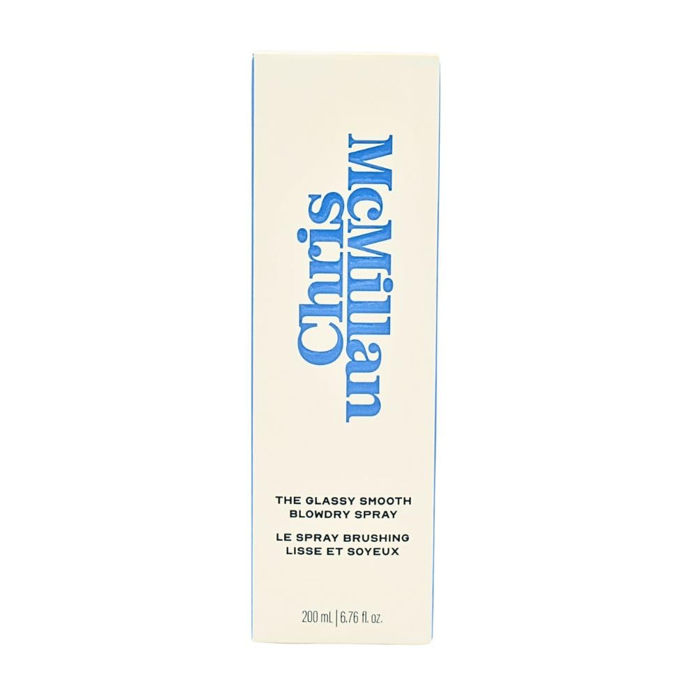 Chris McMillan Glassy Smooth Blowdry Spray for Frizz | Heat Protection, Shine, Lightweight