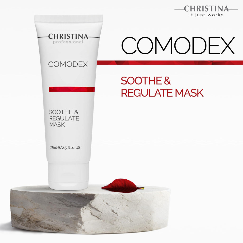 CHRISTINA Comodex Soothe & Regulate Facial Mask for Oily Skin | Balance Sebum & Prevent Breakouts | 75ml