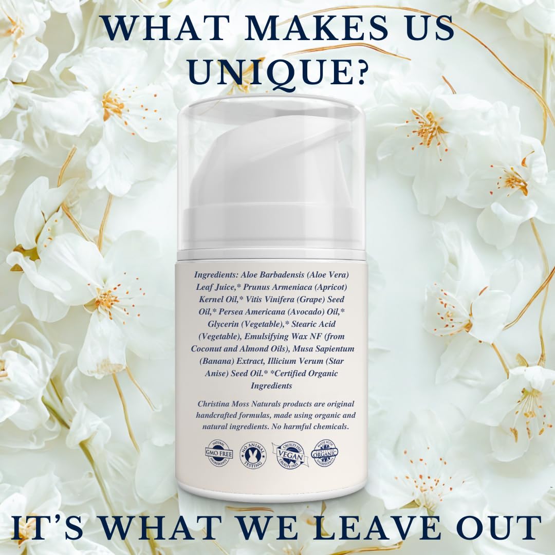 Christina Moss Naturals Original Moisturizer – Organic, Gentle, Non-Toxic Skincare