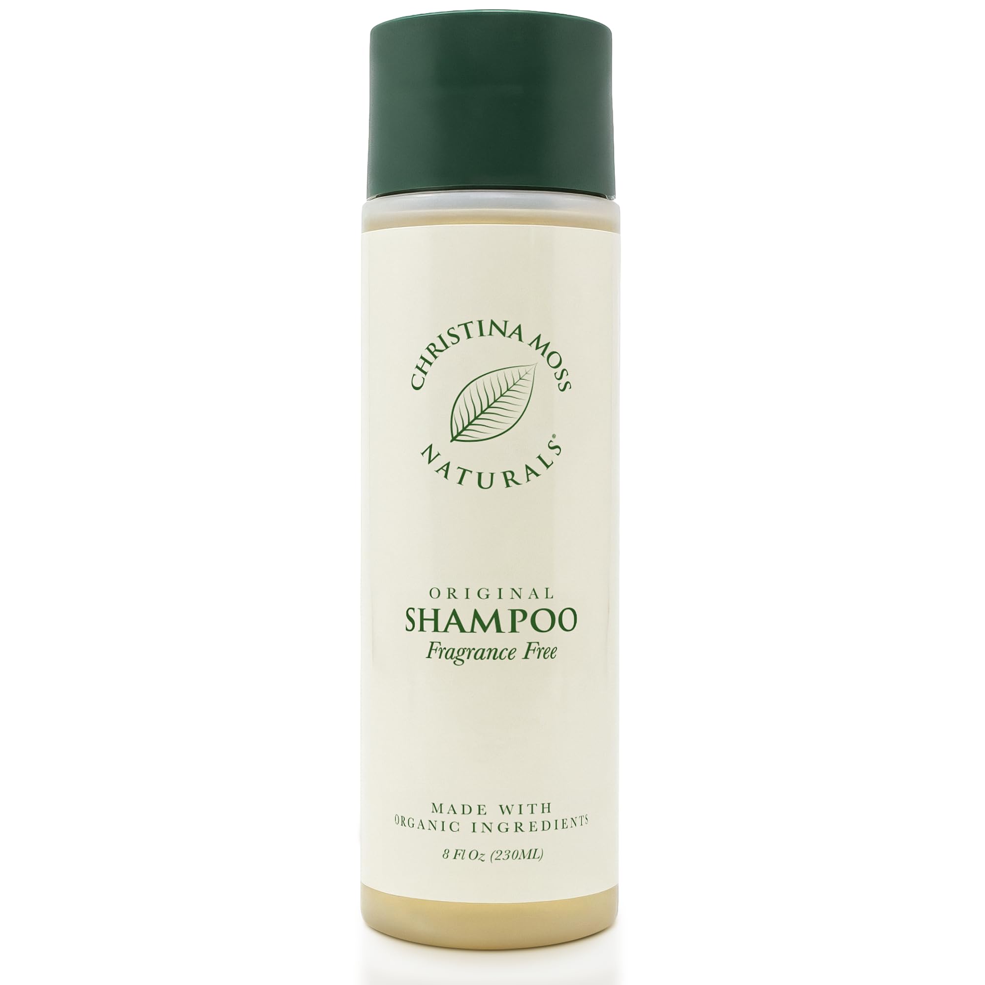 Christina Moss Naturals Shampoo – Organic, Sulfate-Free, Paraben-Free, Cruelty-Free, Unscented