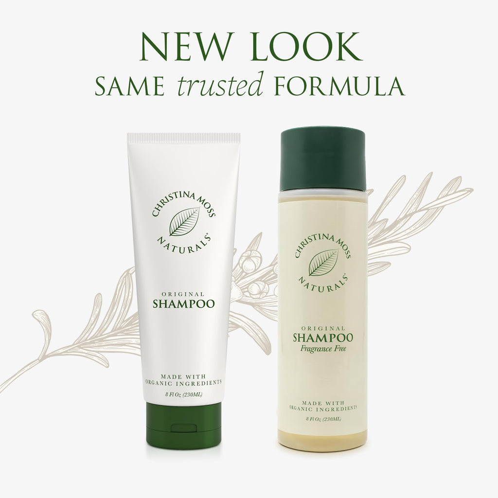 Christina Moss Naturals Shampoo – Organic, Sulfate-Free, Paraben-Free, Cruelty-Free, Unscented