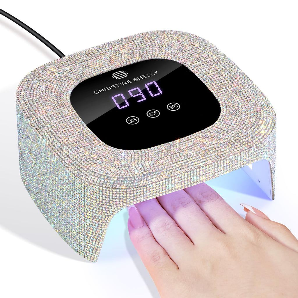 CHRISTINE SHELLY 48W UV Nail Lamp – 3 Timers, Auto Sensor, Fast Gel Curing