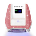 CHRISTINE SHELLY UV Nail Lamp – Cordless Gel Light with Auto Sensor, 4 Timers, 96W, Pink Diamond
