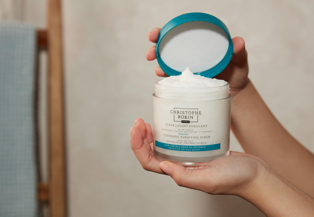 Christophe Robin Purifying Scalp Scrub with Sea Salt – Detox for Oily & Sensitive Scalps (250ml)