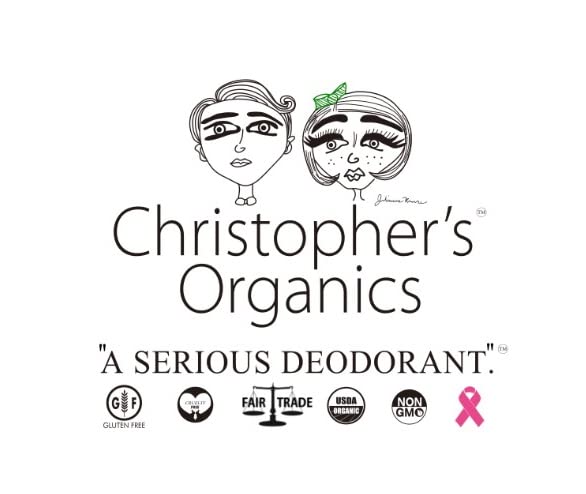 Christopher's Organics Peppermint Deodorant – USDA Organic Certified & Fair-Trade (2.5 oz)