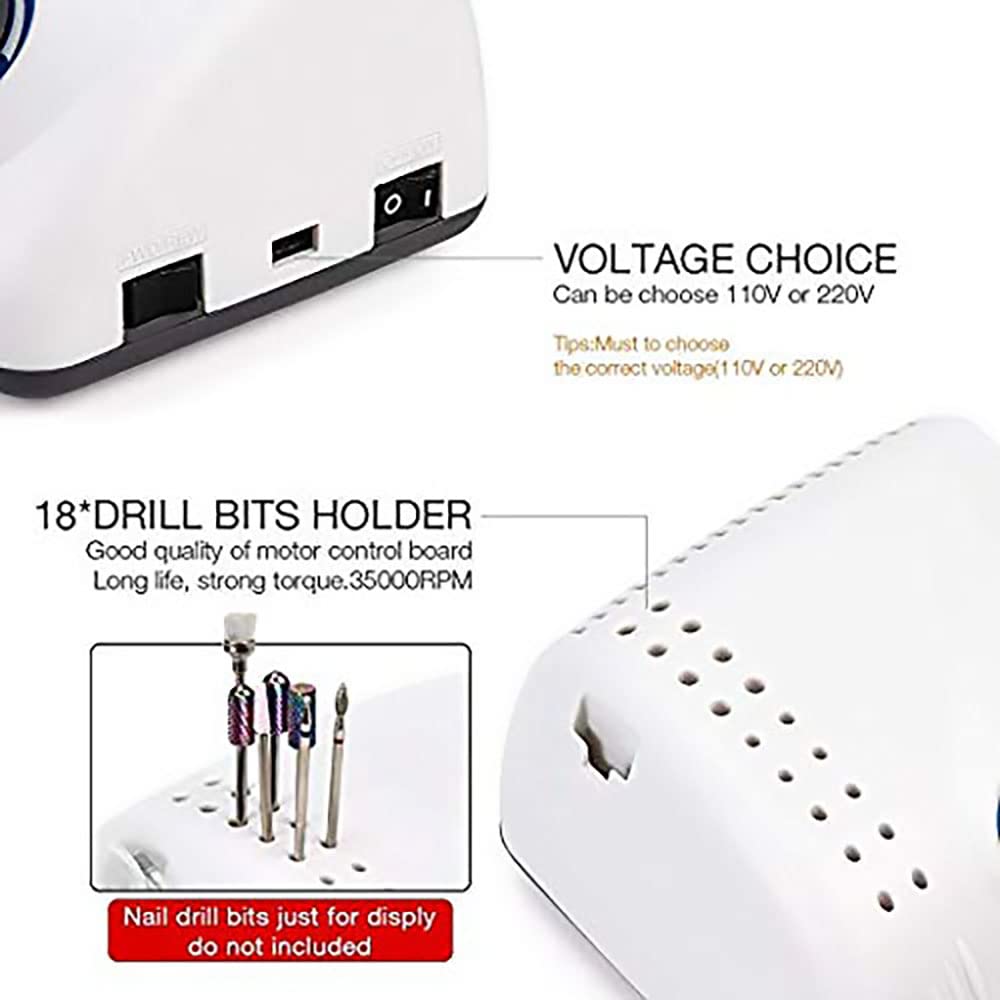 Christzo Tazrigo 210 Electric Nail Drill Machine – 105L Handpiece, 2.35 mm | High-Precision Manicure Tool
