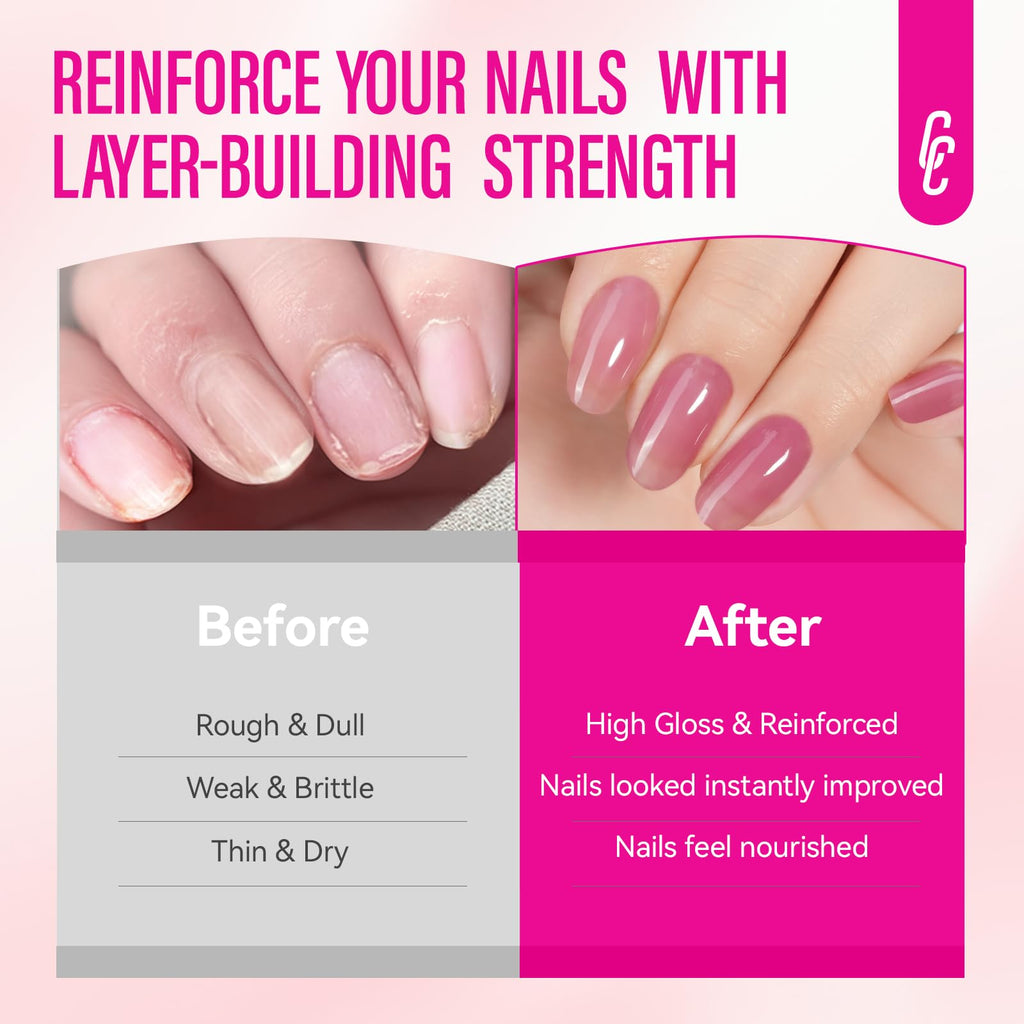 CHUCHU Nail Strengthener 8-in-1 Dusty Rose – 15ml
