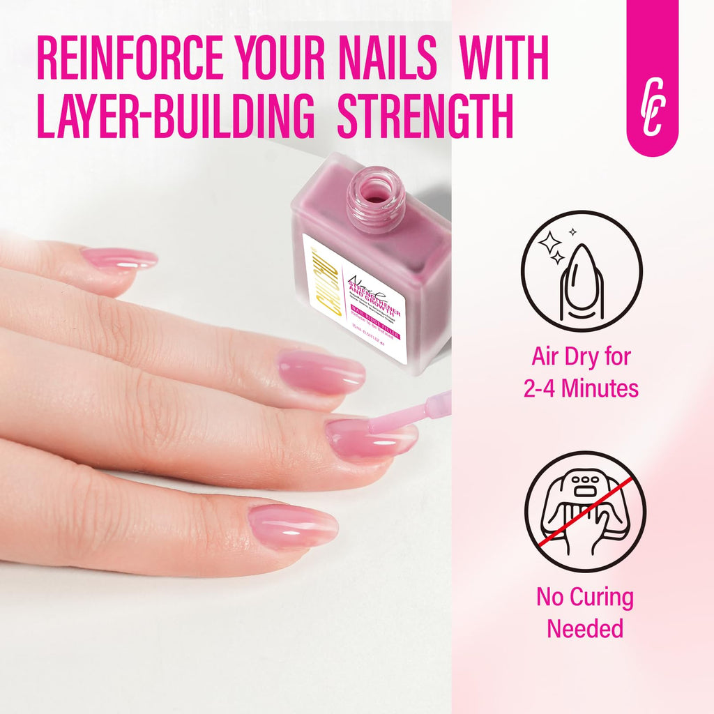 CHUCHU Nail Strengthener 8-in-1 Dusty Rose – 15ml