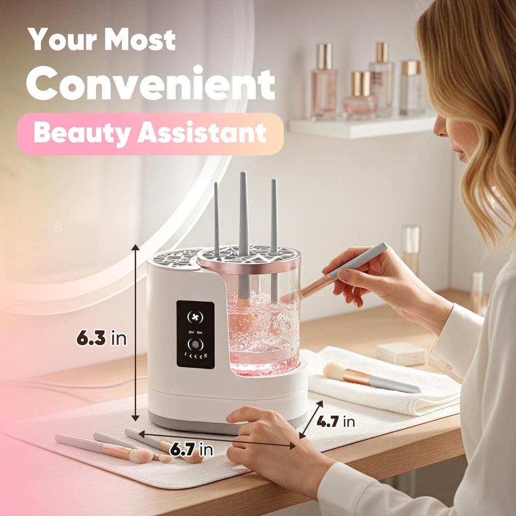 Chufa 3-in-1 Makeup Brush Cleaner Machine & Dryer | USB-C Touch Control
