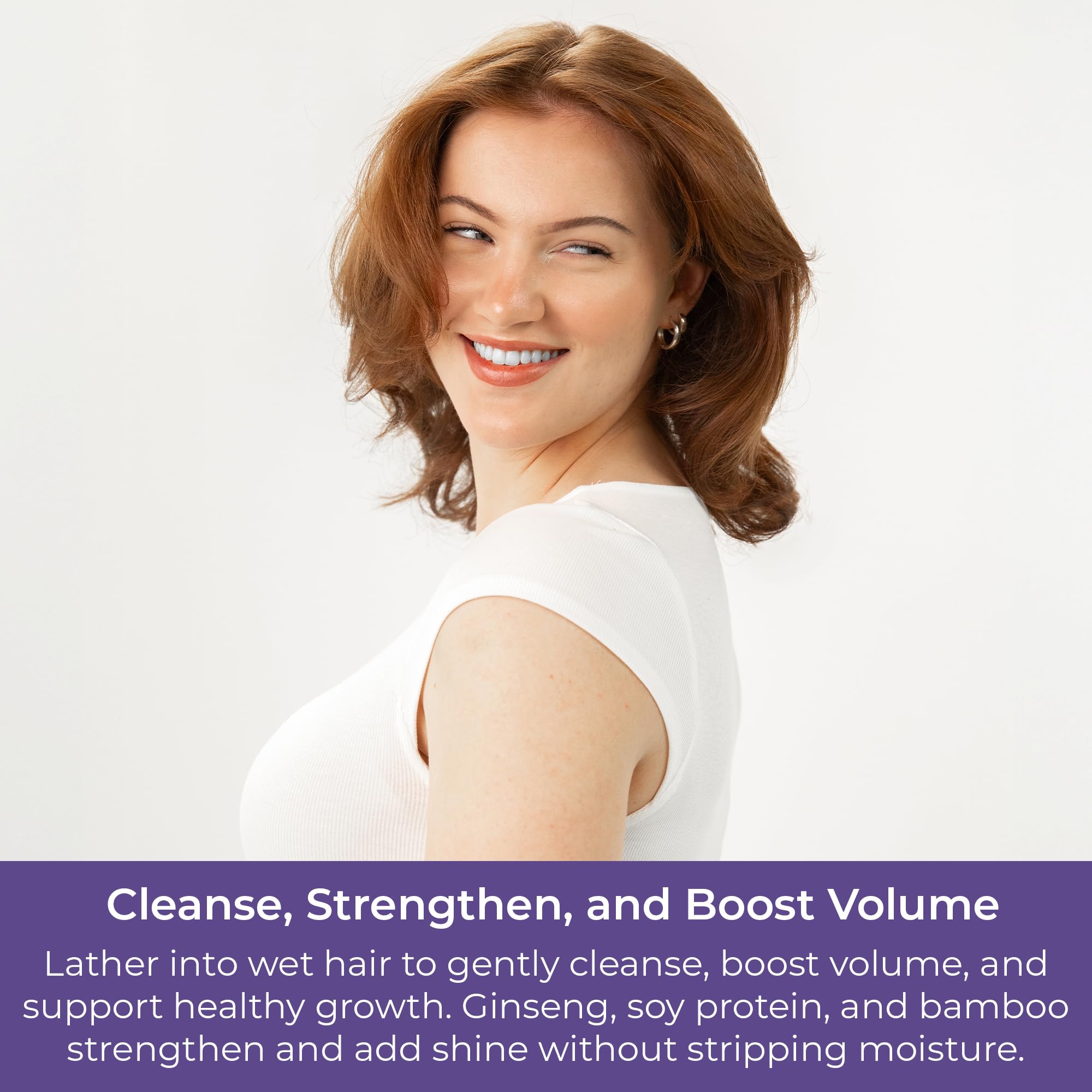 CIBU Volumizing Shampoo for Fine Hair – Hair Thickening & Anti-Breakage, 11.83oz