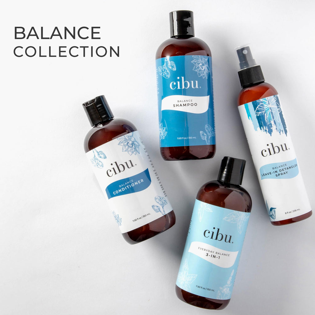 CIBU Balance Shampoo & Conditioner Bundle 90003 – Nutrient Rich, Sulfate-Free Duo for Hydrated, Shiny Hair | 2 x 11.83oz