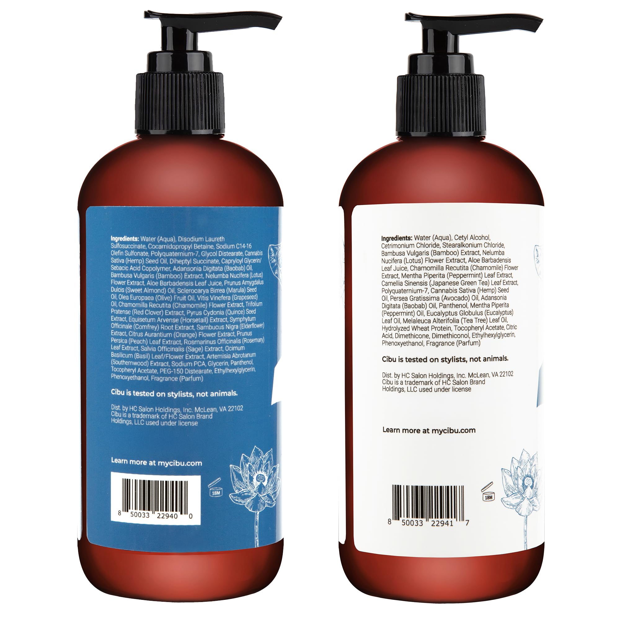 CIBU Balance Shampoo & Conditioner Bundle 90003 – Nutrient Rich, Sulfate-Free Duo for Hydrated, Shiny Hair | 2 x 11.83oz