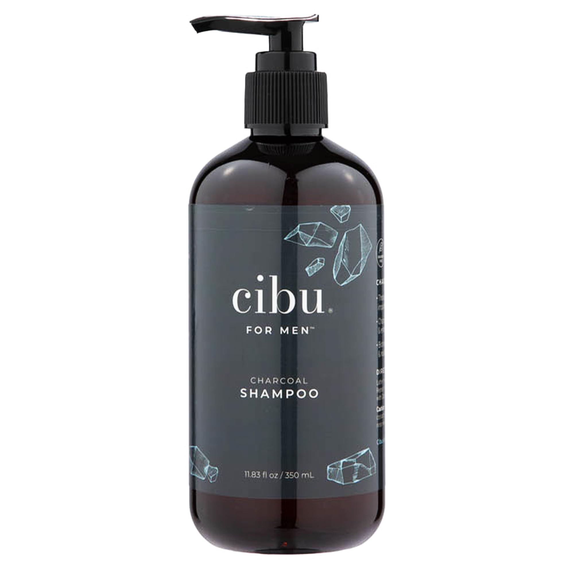 CIBU for Men Charcoal Shampoo – Deep Clean, Volume & Scalp Refresh – 12oz