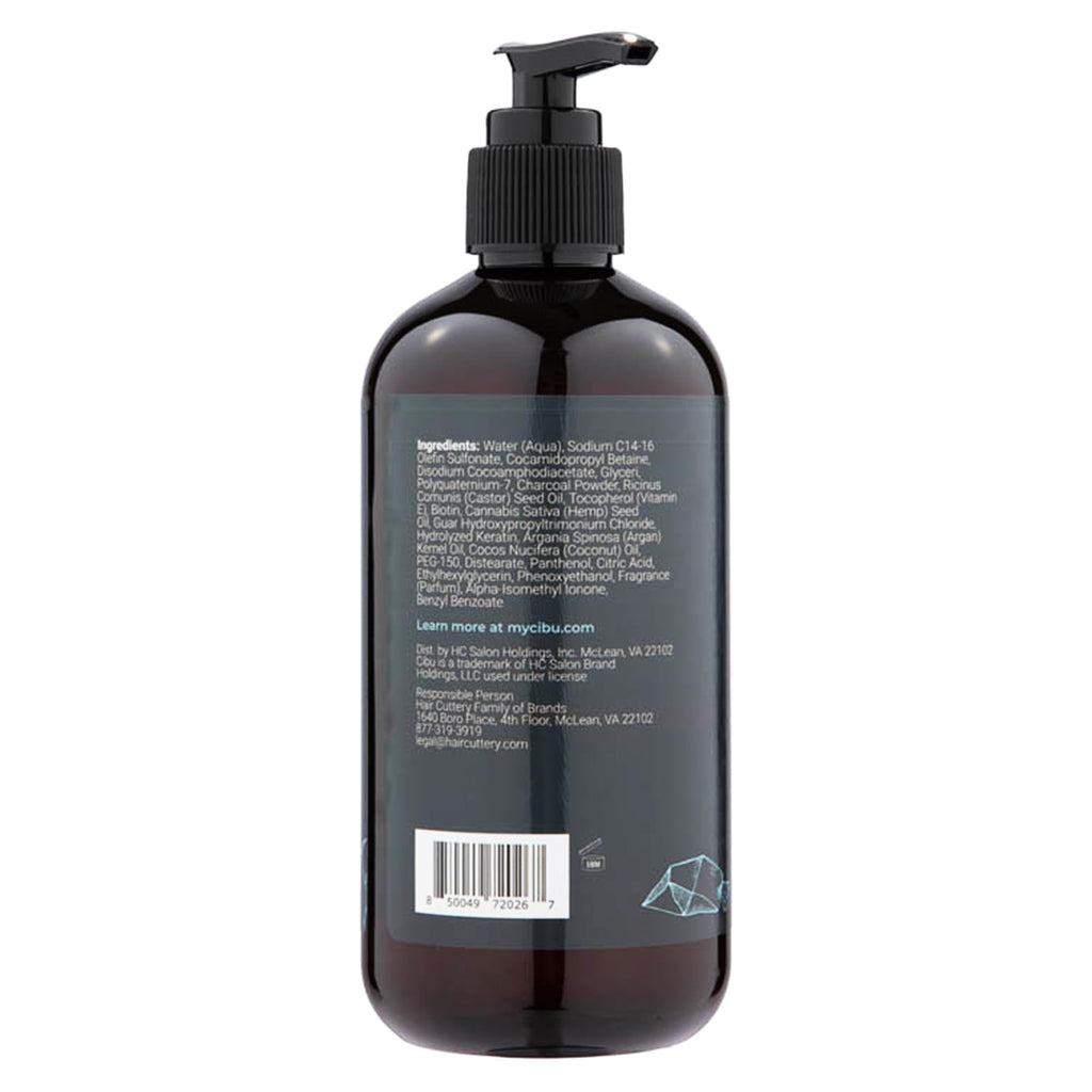 CIBU for Men Charcoal Shampoo – Deep Clean, Volume & Scalp Refresh – 12oz