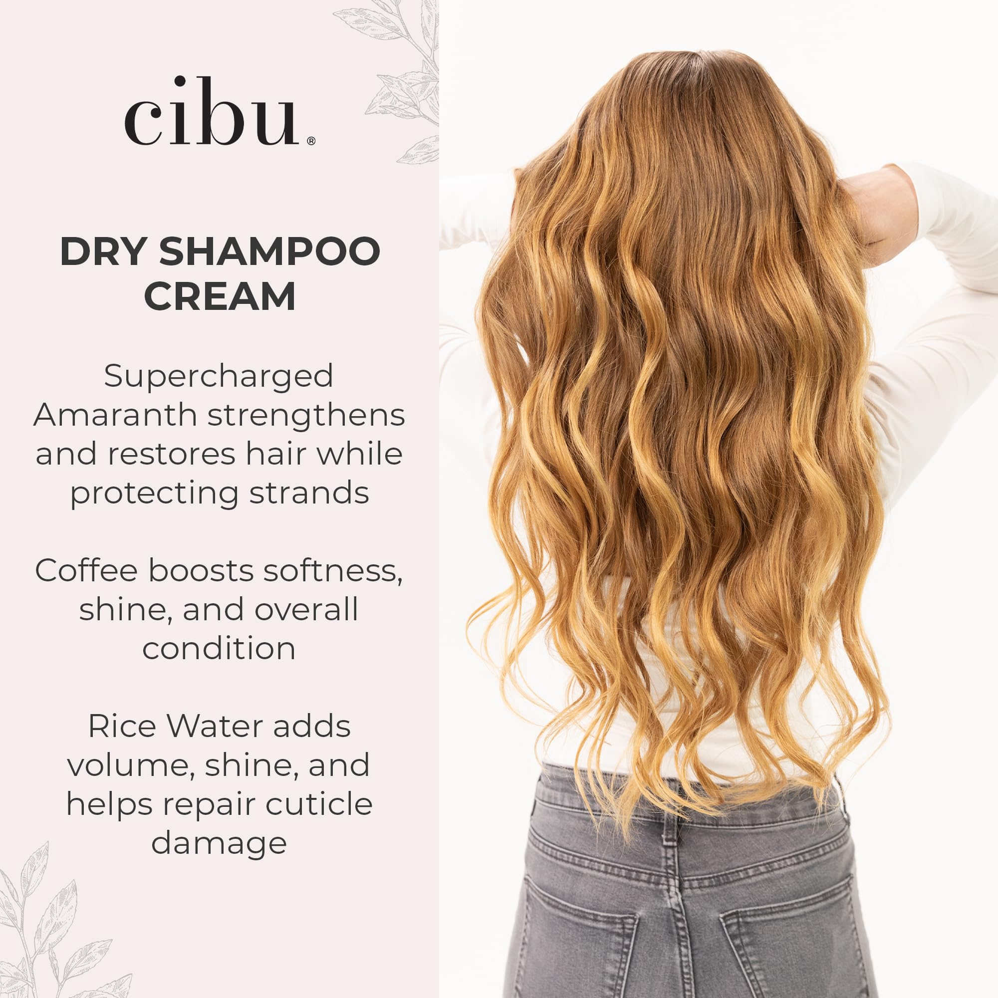 CIBU Dry Shampoo for All Hair Types | Absorbs Oil, Adds Volume, Refreshes Hair