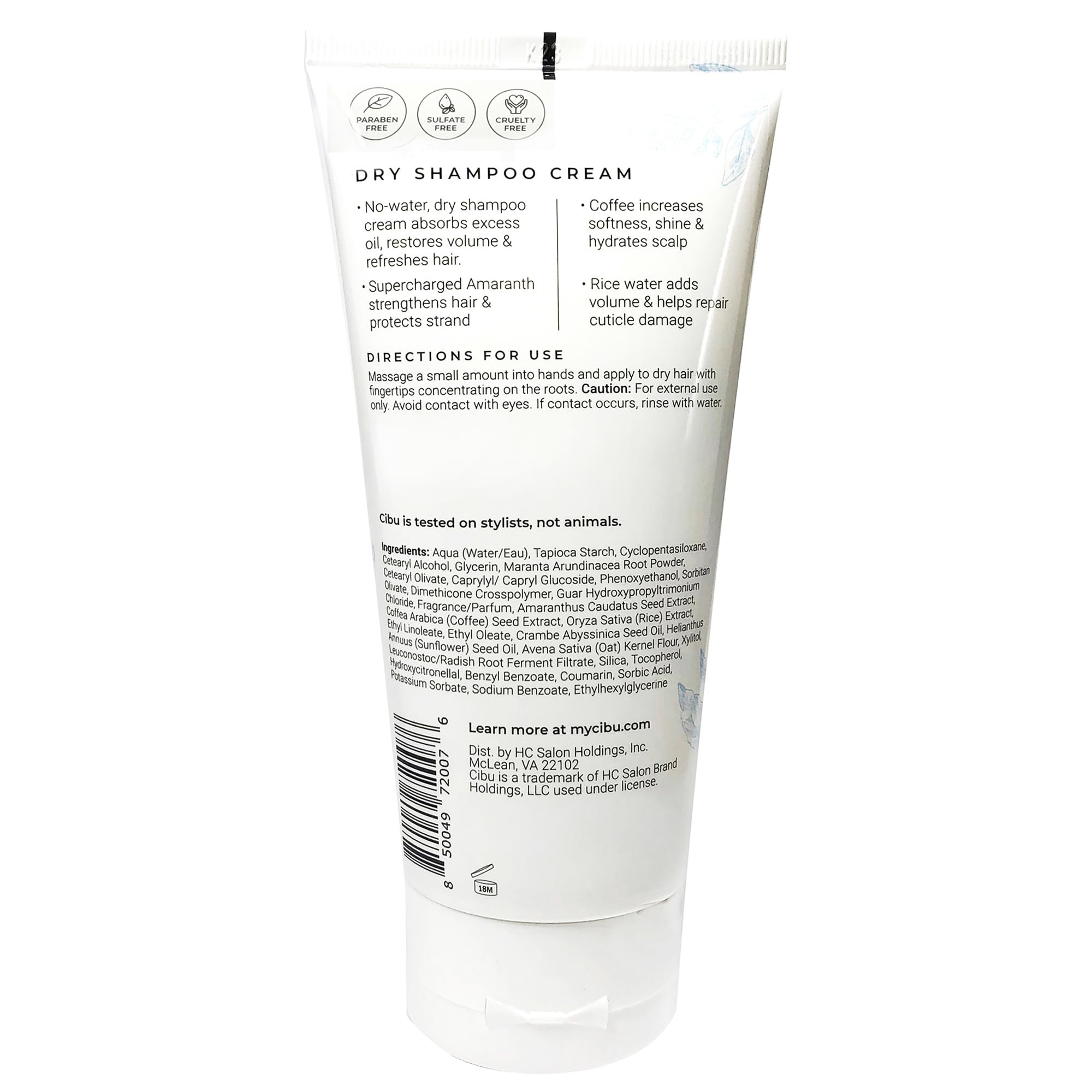 CIBU Dry Shampoo for All Hair Types | Absorbs Oil, Adds Volume, Refreshes Hair
