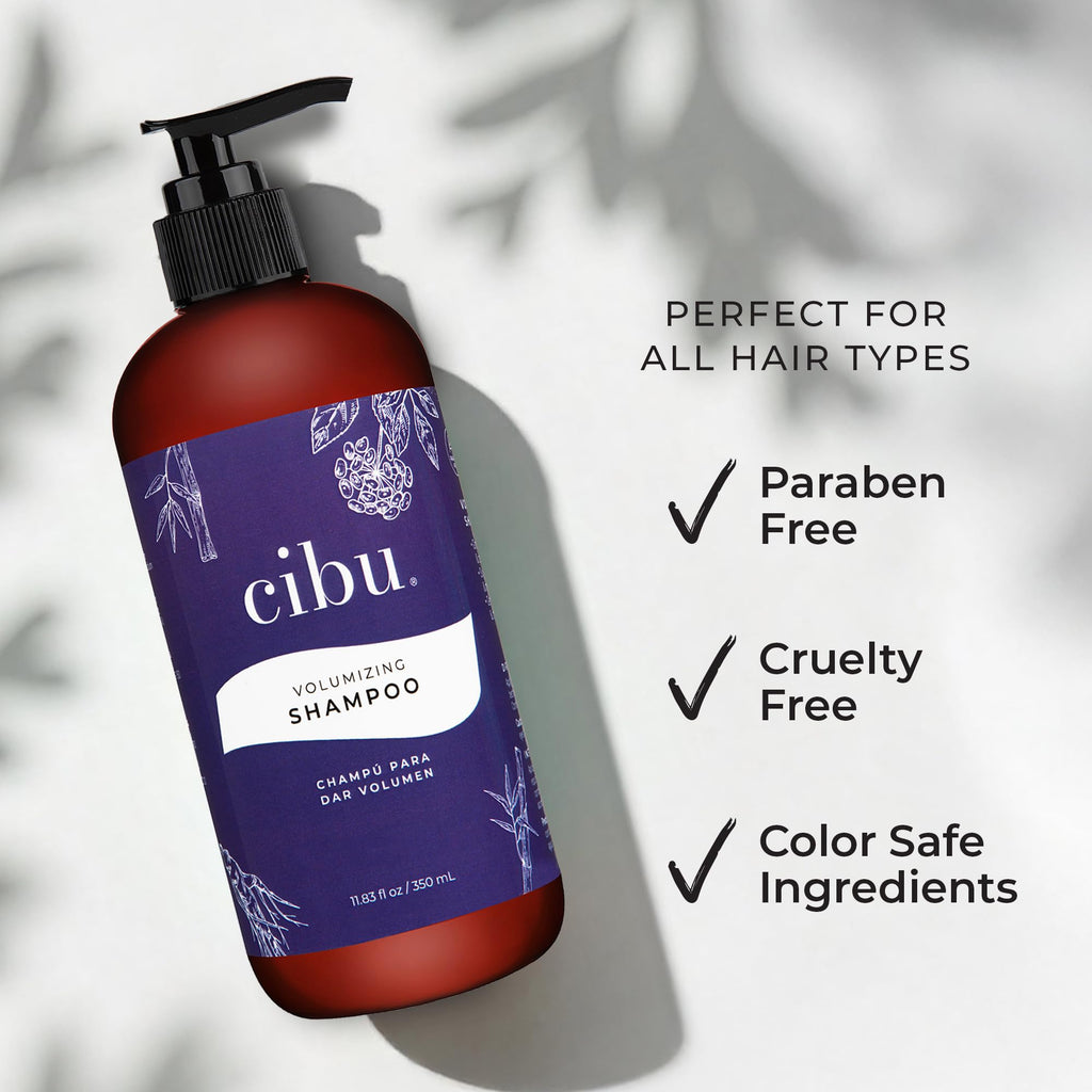 CIBU Volumizing Shampoo for Fine Hair – Hair Thickening & Anti-Breakage, 11.83oz