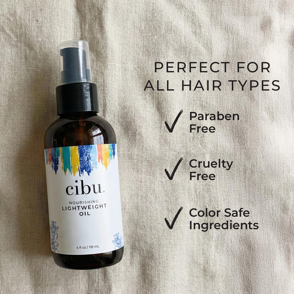CIBU Nourishing Argan Oil Hair Serum | Anti-Frizz, Heat Protectant & Lightweight Treatment | 4 oz