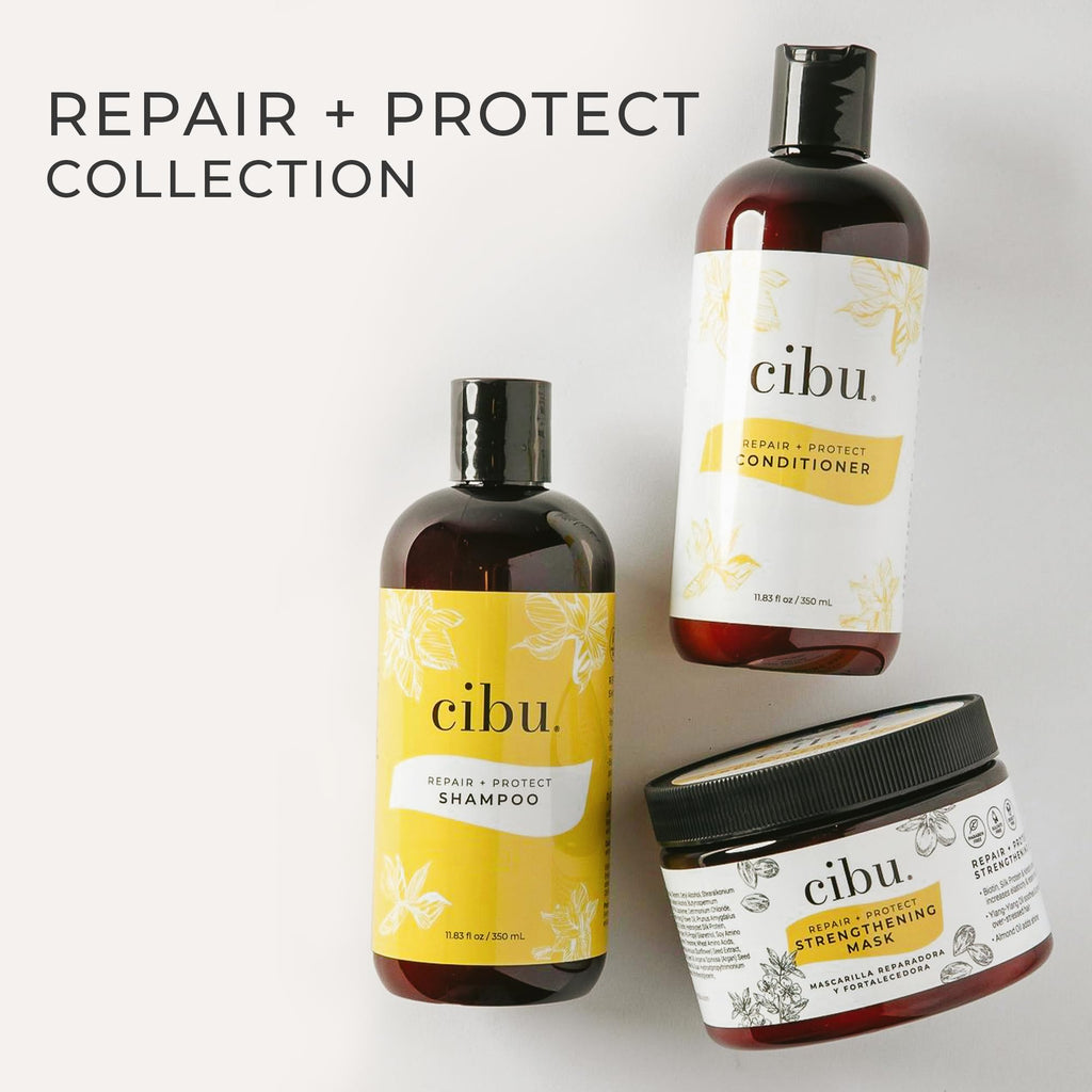 CIBU Repair + Protect Shampoo & Conditioner Set – Color-Safe, Sulfate & Paraben Free