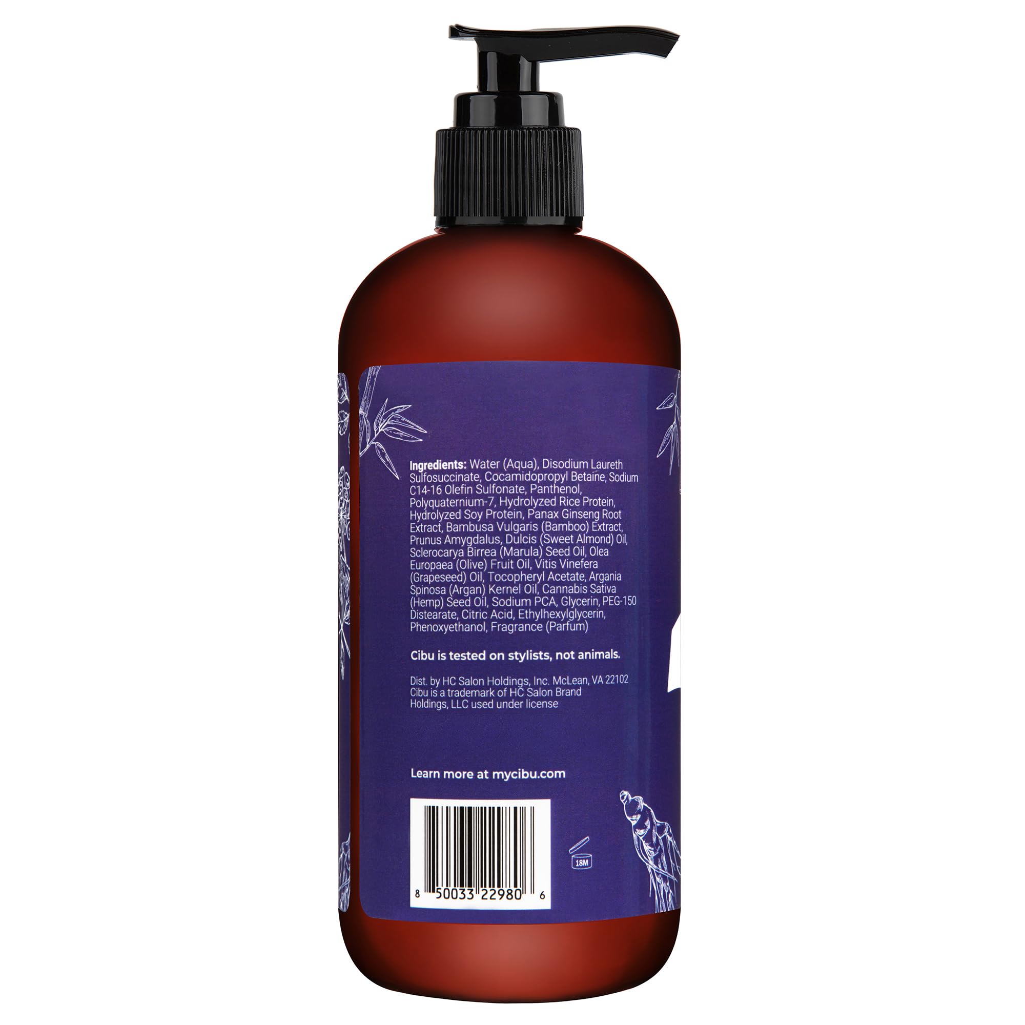 CIBU Volumizing Shampoo for Fine Hair – Hair Thickening & Anti-Breakage, 11.83oz