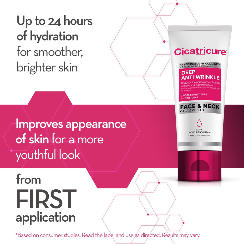 Cicatricure Deep Anti-Wrinkle Face & Neck Cream – 2.1 oz, 2 Pack