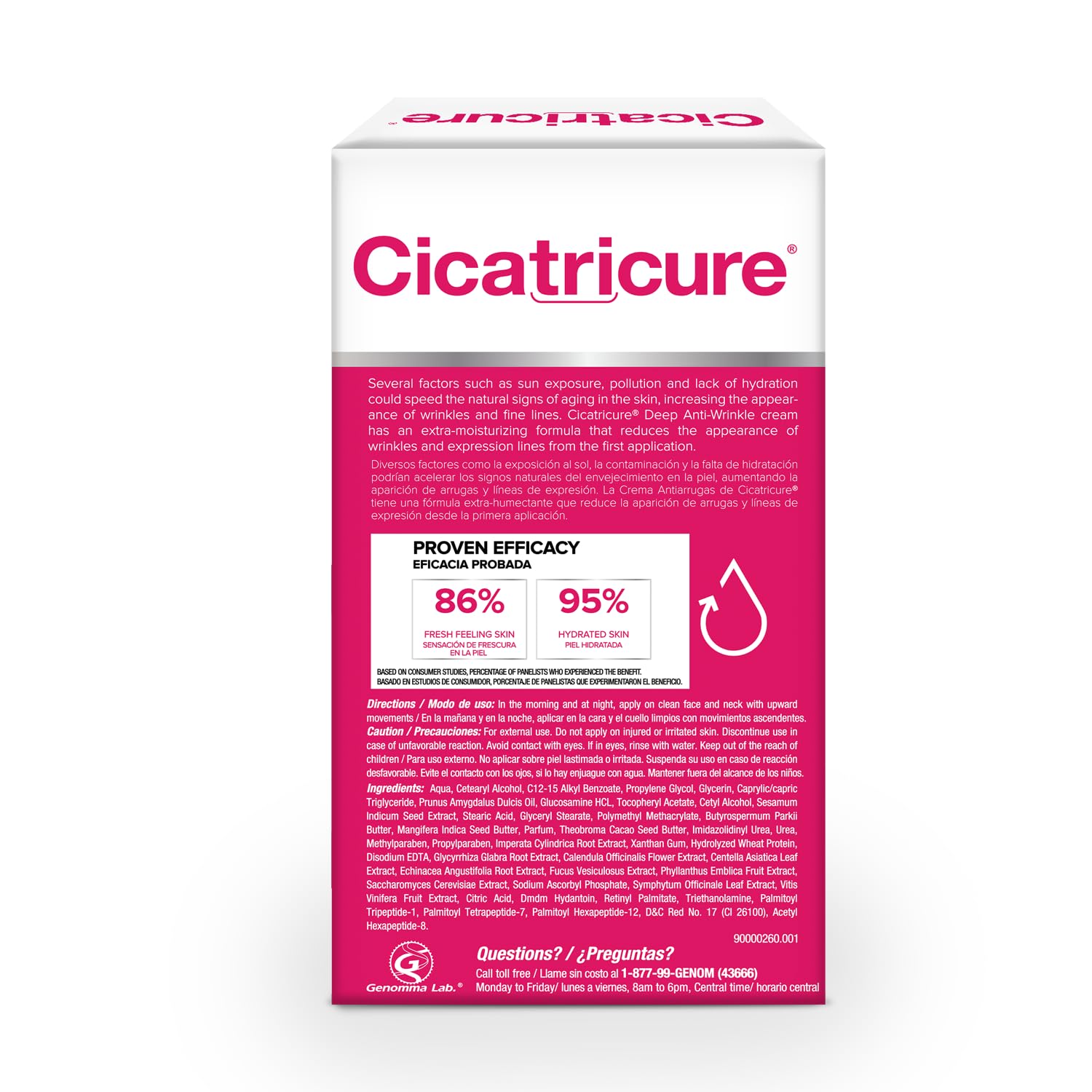 Cicatricure Deep Anti-Wrinkle Face & Neck Cream – 2.1 oz, 2 Pack