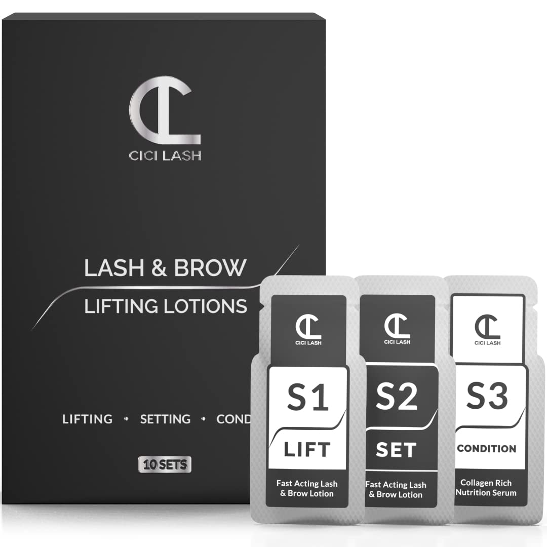 CICI Lash: 10 Sets Lash Lift & Brow Lamination Lotions for Professionals | Instant Perming & Salon-Grade Results