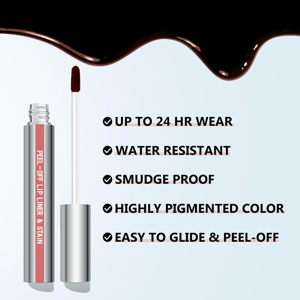 Cilrofelr Peel Off Lip Liner Stain – Long Wear Matte Lip Liner in Nude Pink