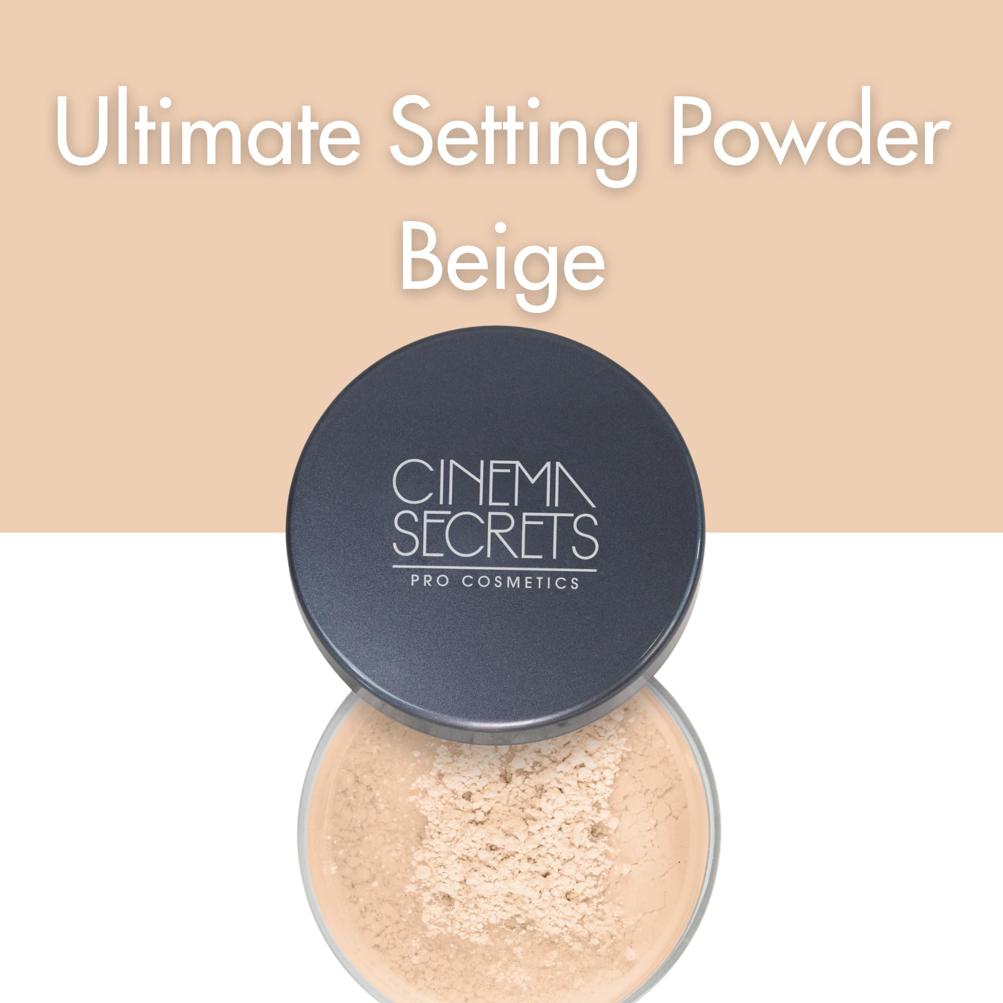 CINEMA SECRETS Ultralucent Setting Powder Beige – Talc-Free Loose Mineral