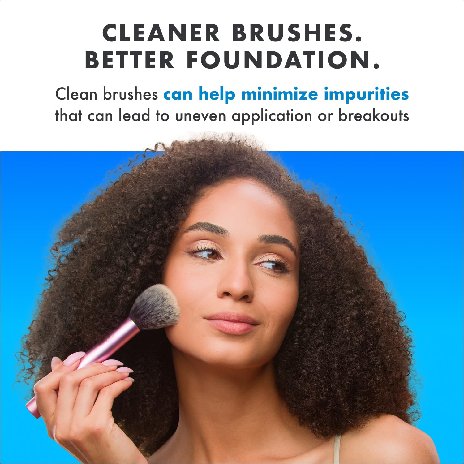Cinema Secrets Original Blue Vanilla Brush Cleaner Kit – Quick-Dry, Rinse-Free, 8 oz
