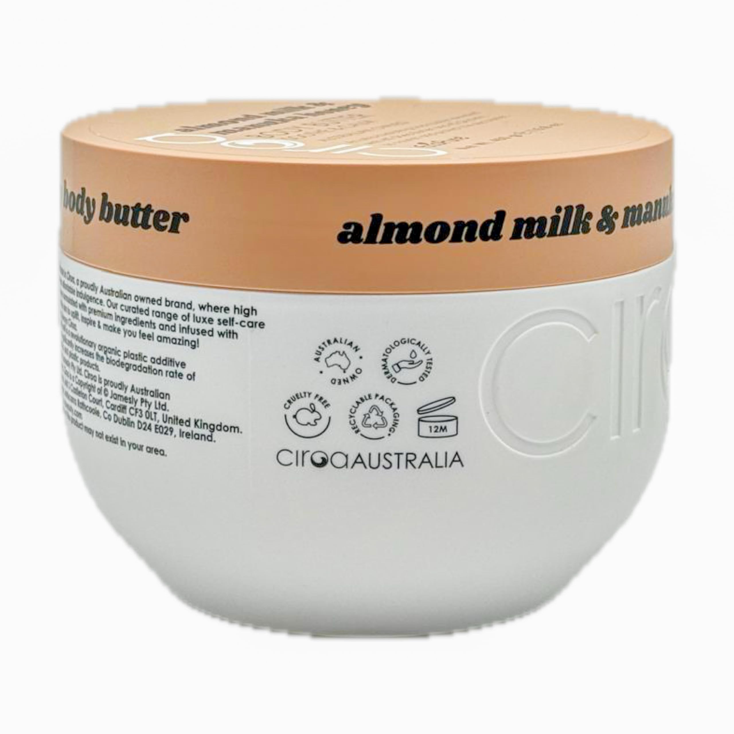 Ciroa Almond Milk & Manuka Honey Body Butter – Soothe & Calm (15.8 oz)