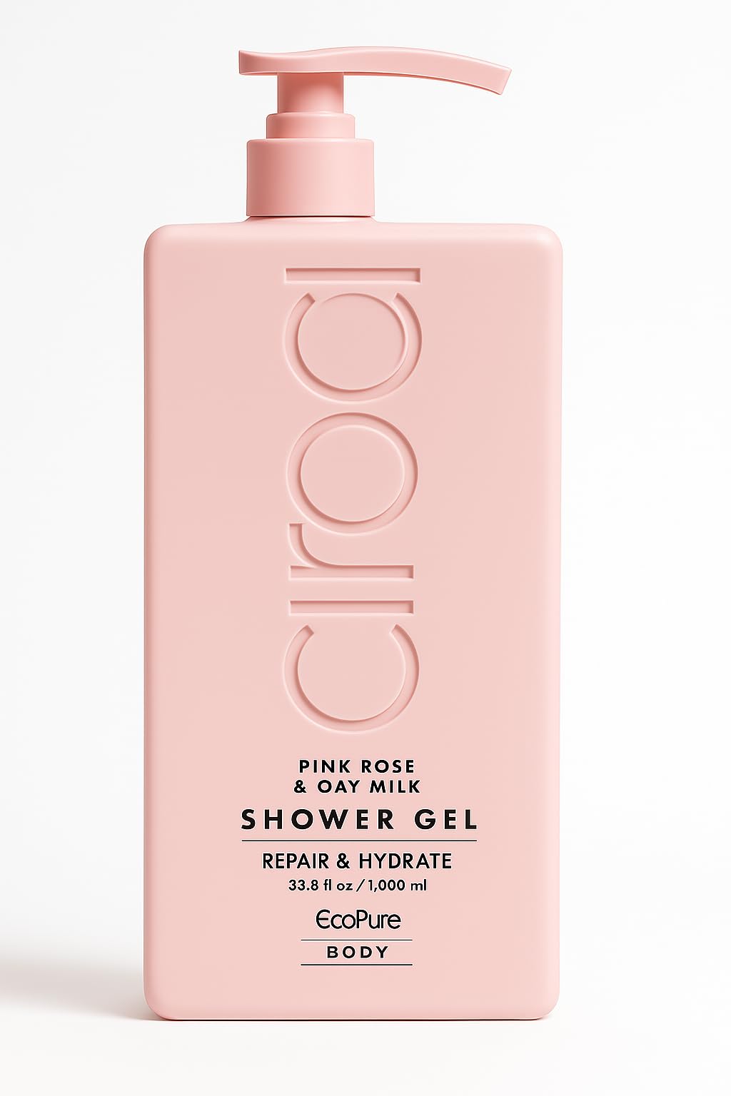 Ciroa Pink Rose & Oat Milk Shower Gel – Repair & Hydrate – 33.8 fl oz
